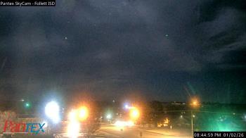 Weather camera view of Follett ISD.
