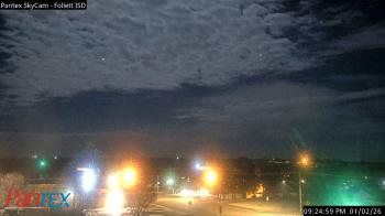 Weather camera view of Follett ISD.