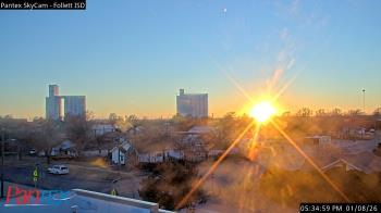 Weather camera view of Follett ISD.