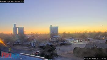 Weather camera view of Follett ISD.
