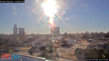 Weather camera view of Follett ISD.