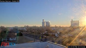 Weather camera view of Follett ISD.