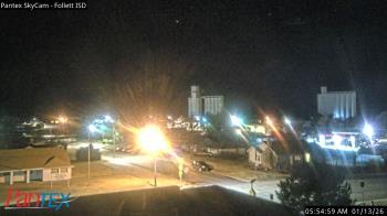 Weather camera view of Follett ISD.
