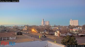 Weather camera view of Follett ISD.