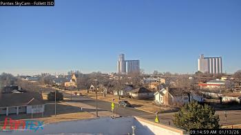 Weather camera view of Follett ISD.
