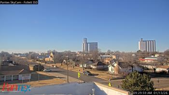 Weather camera view of Follett ISD.