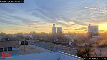 Weather camera view of Follett ISD.