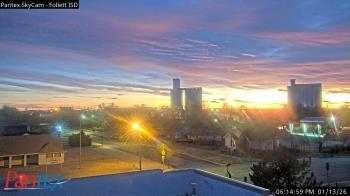 Weather camera view of Follett ISD.