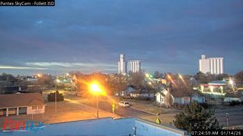 Weather camera view of Follett ISD.