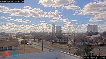 Weather camera view of Follett ISD.