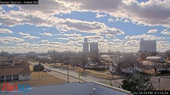 Weather camera view of Follett ISD.