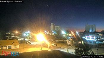 Weather camera view of Follett ISD.