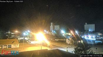 Weather camera view of Follett ISD.