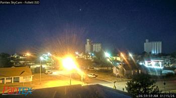 Weather camera view of Follett ISD.