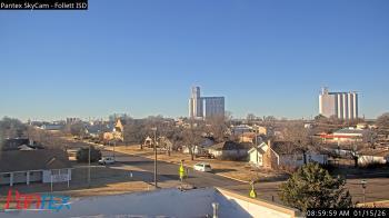 Weather camera view of Follett ISD.