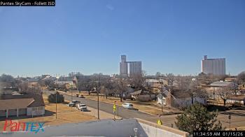 Weather camera view of Follett ISD.