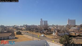 Weather camera view of Follett ISD.