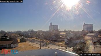 Weather camera view of Follett ISD.
