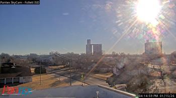 Weather camera view of Follett ISD.