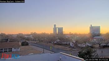 Weather camera view of Follett ISD.