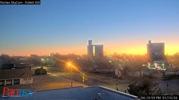 Weather camera view of Follett ISD.