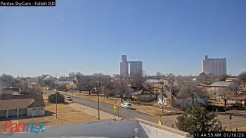 Weather camera view of Follett ISD.