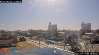 Weather camera view of Follett ISD.