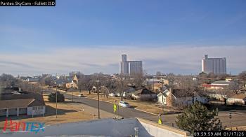 Weather camera view of Follett ISD.