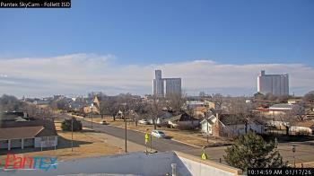 Weather camera view of Follett ISD.