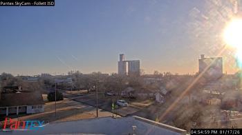 Weather camera view of Follett ISD.
