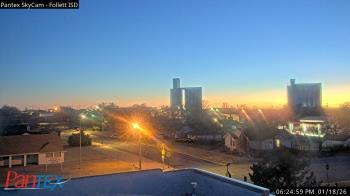 Weather camera view of Follett ISD.