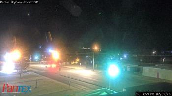 Weather camera view of Follett ISD.
