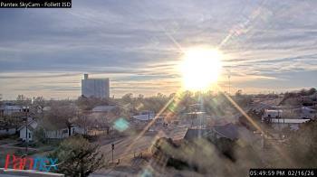 Weather camera view of Follett ISD.