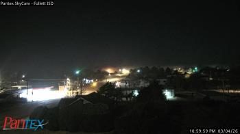 Weather camera view of Follett ISD.