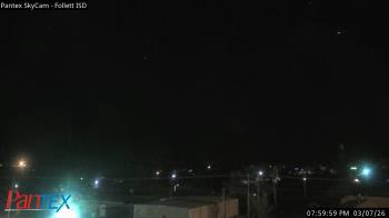 Weather camera view of Follett ISD.