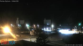 Weather camera view of Follett ISD.