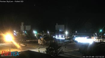 Weather camera view of Follett ISD.