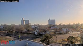 Weather camera view of Follett ISD.