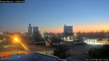 Weather camera view of Follett ISD.