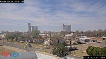 Weather camera view of Follett ISD.