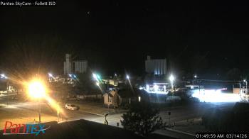 Weather camera view of Follett ISD.