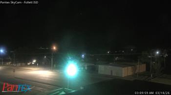 Weather camera view of Follett ISD.