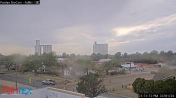 Weather camera view of Follett ISD.