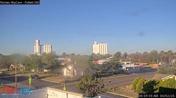 Weather camera view of Follett ISD.