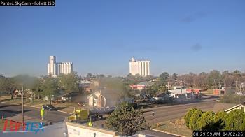 Weather camera view of Follett ISD.