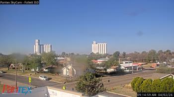 Weather camera view of Follett ISD.