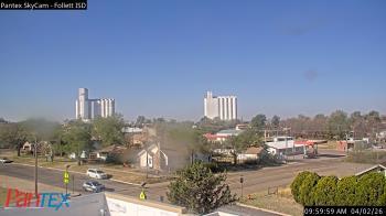 Weather camera view of Follett ISD.