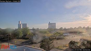 Weather camera view of Follett ISD.