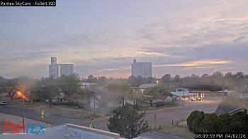 Weather camera view of Follett ISD.
