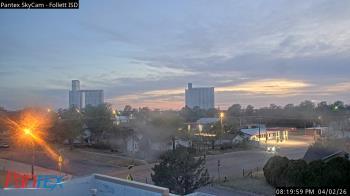 Weather camera view of Follett ISD.